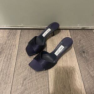 Jimmy Choo Women's Navy Mules